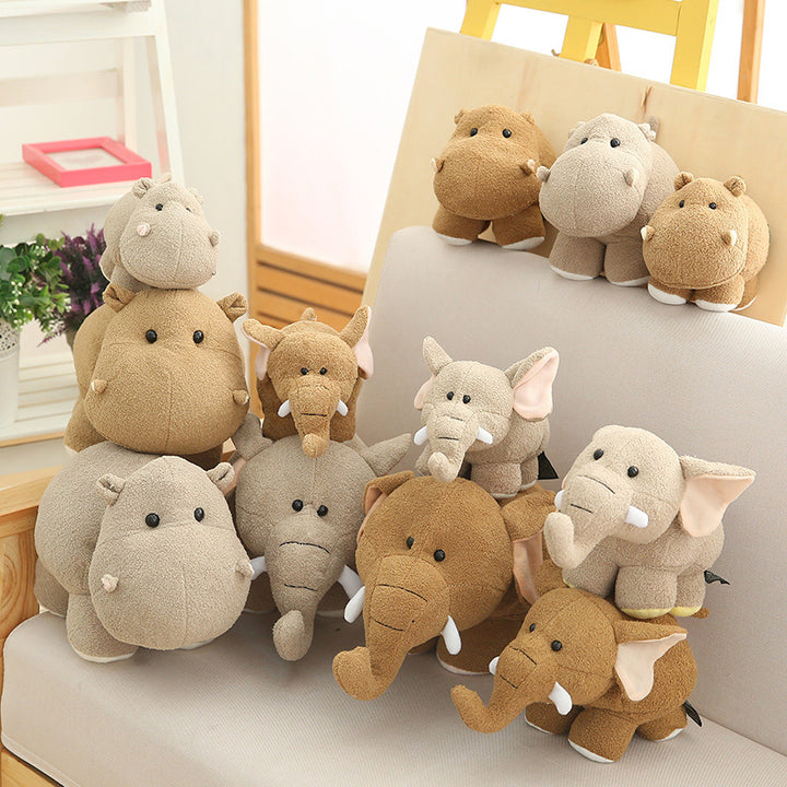 Plush Hippo Cuddle Pillow with Weighted Core and Ultra-Soft Microfleece Cover Kalsten