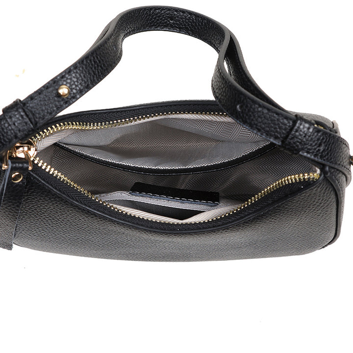 Stylish Pebbled Leather Hobo Bag Kalsten