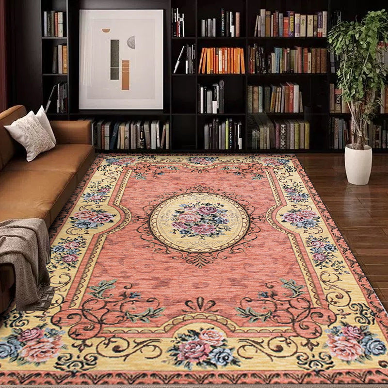 Vintage Floral Design Area Rug