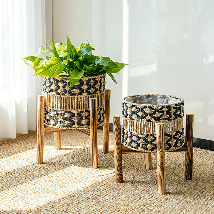 High-quality plant pot with stand Kalsten