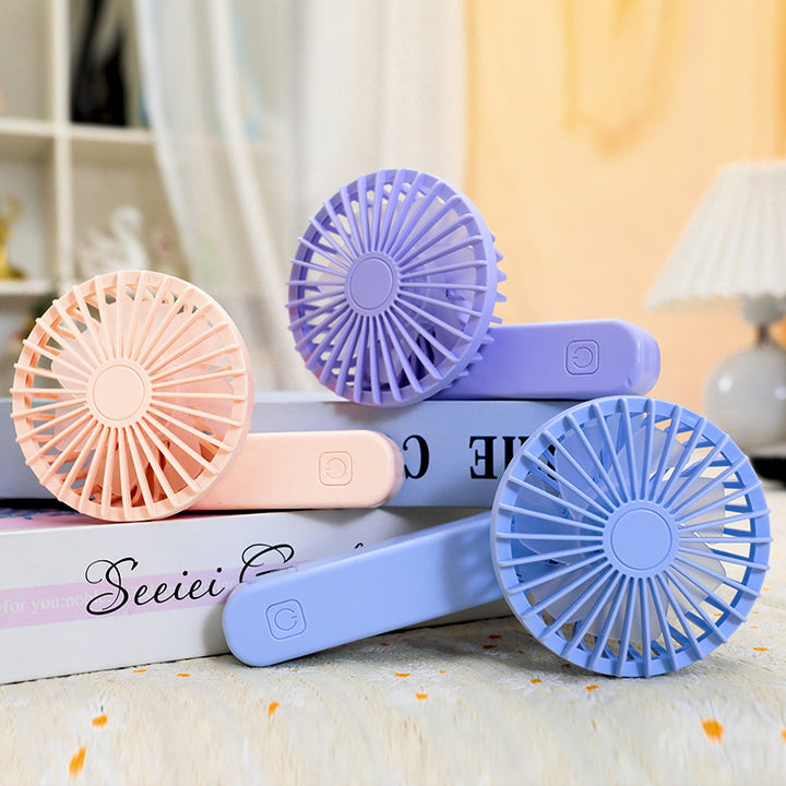 Women's Portable Hand Fan with Ergonomic Design and USB Charging Function Kalsten