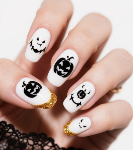 Artistic Halloween Themed Nail Art Kalsten