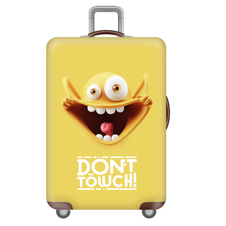Unisex hard-shell suitcase with funny monster design Kalsten