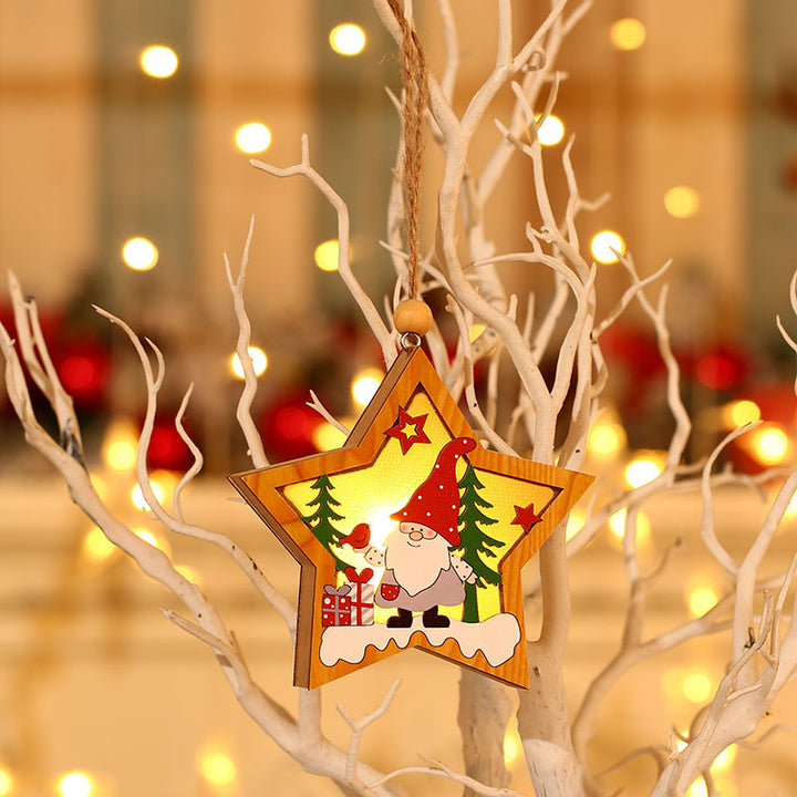 Festive Wooden Christmas Ornament Kalsten