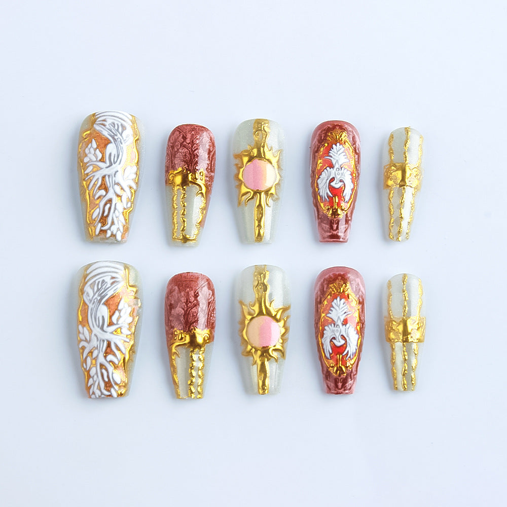 Artistic Decorative Press-On Nails Kalsten