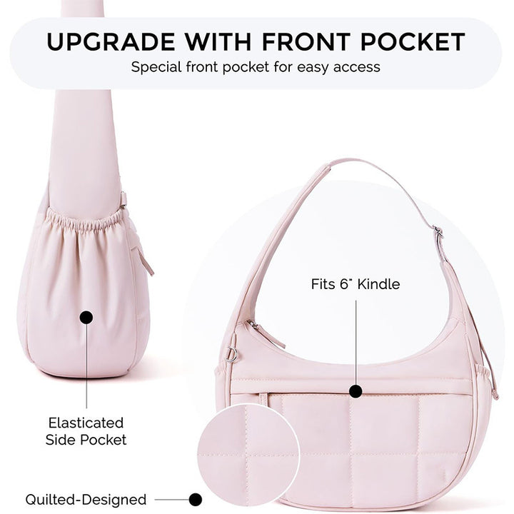 Fashionable shoulder bag with quilted surface Kalsten