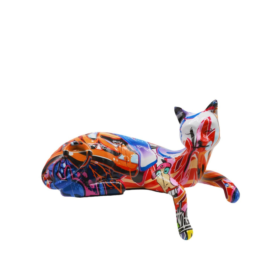 Colorful Cat Sculpture Kalsten