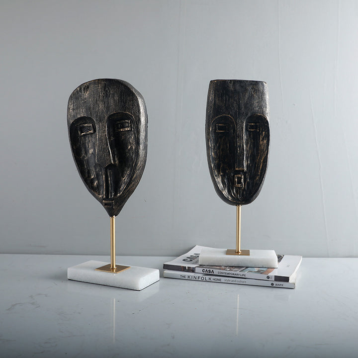 Decorative Tribal Mask Sculpture