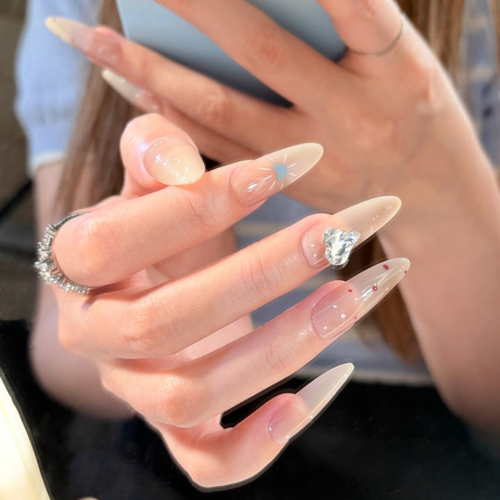 Artificial nails with decorative elements Kalsten