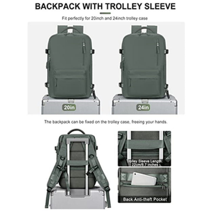 Multi-Compartment Stylish Travel Backpack Kalsten