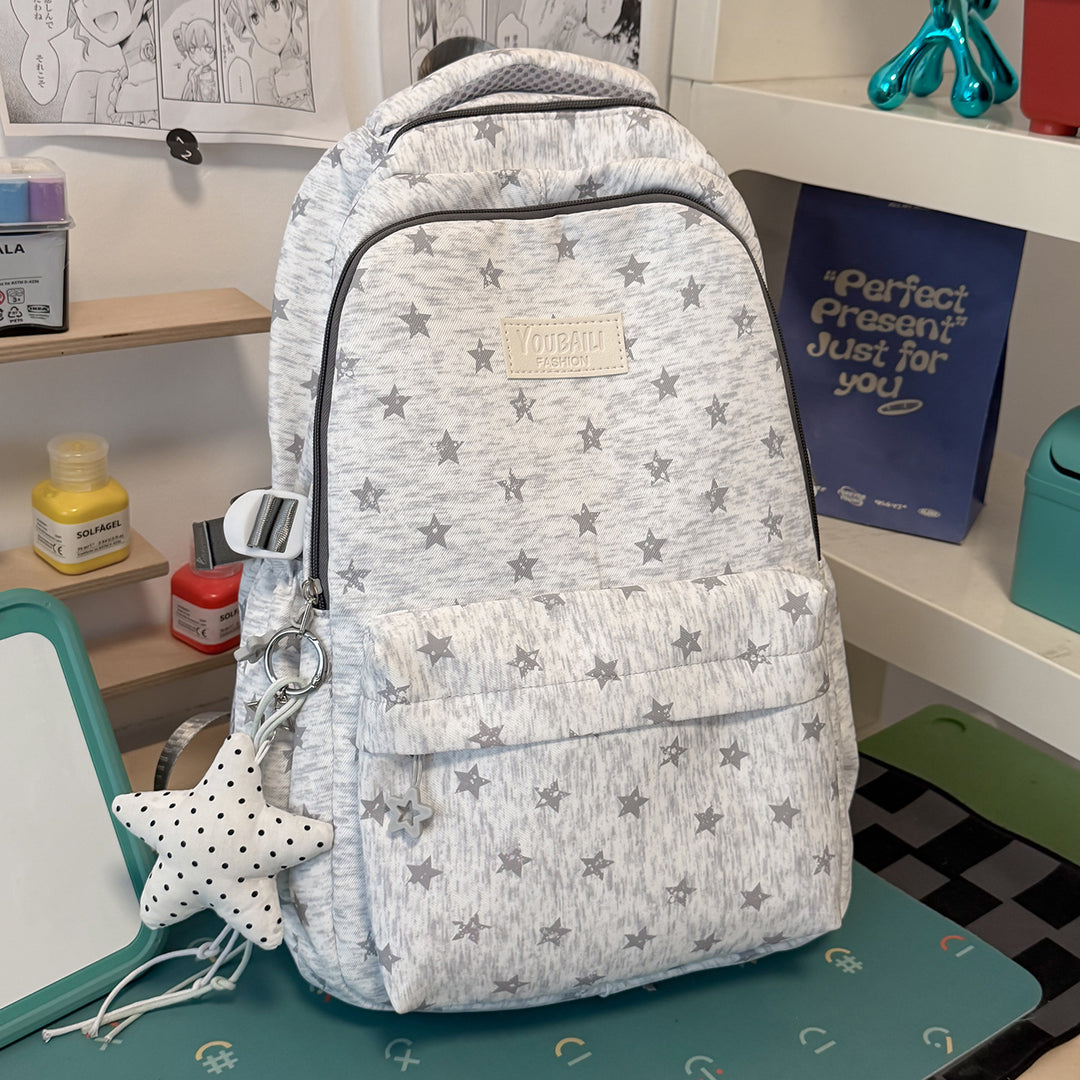 Fun Star-Printed School Backpack Kalsten