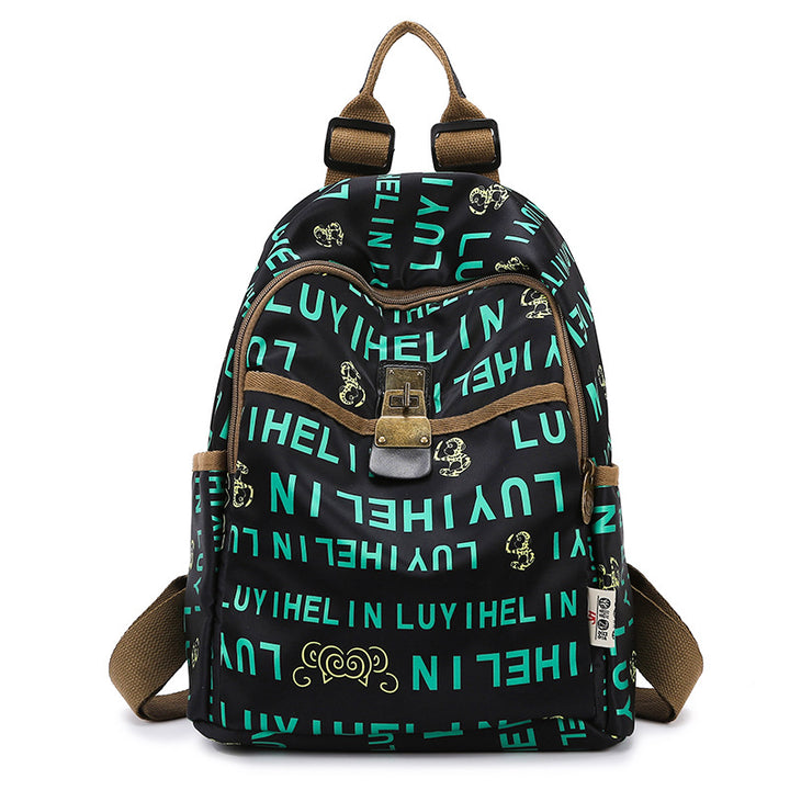 Floral Print Canvas Backpack Kalsten