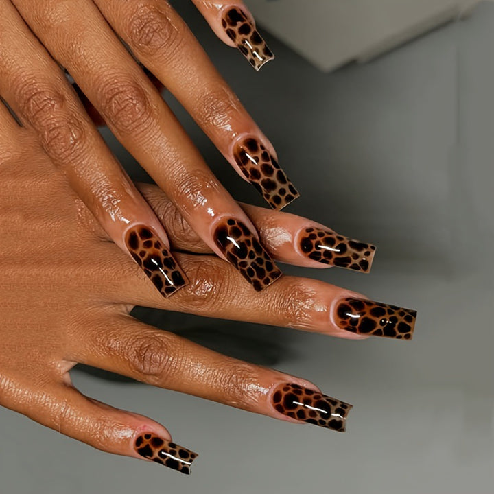 Animal Print Press-On Nails Kalsten