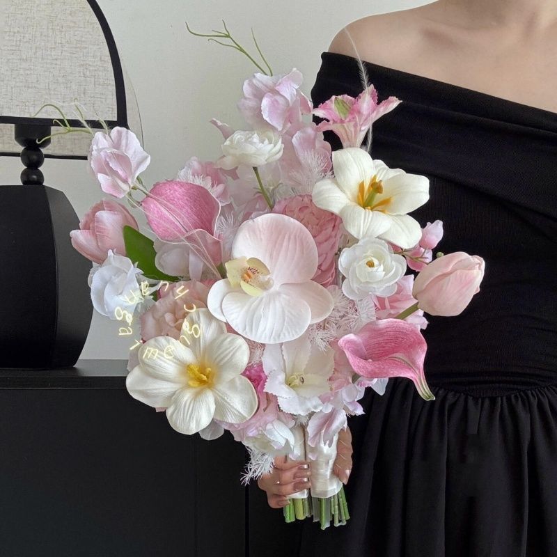 Elegant Artificial Flower Bridal Bouquet