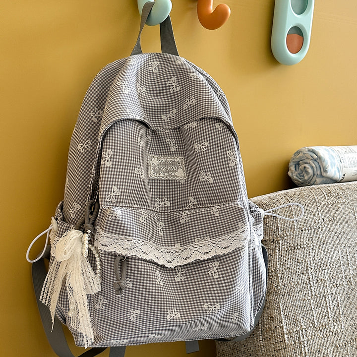 Sweet Floral-Embellished Backpack Kalsten