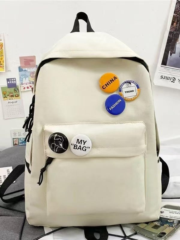 Backpack with Creative Badge Design Kalsten