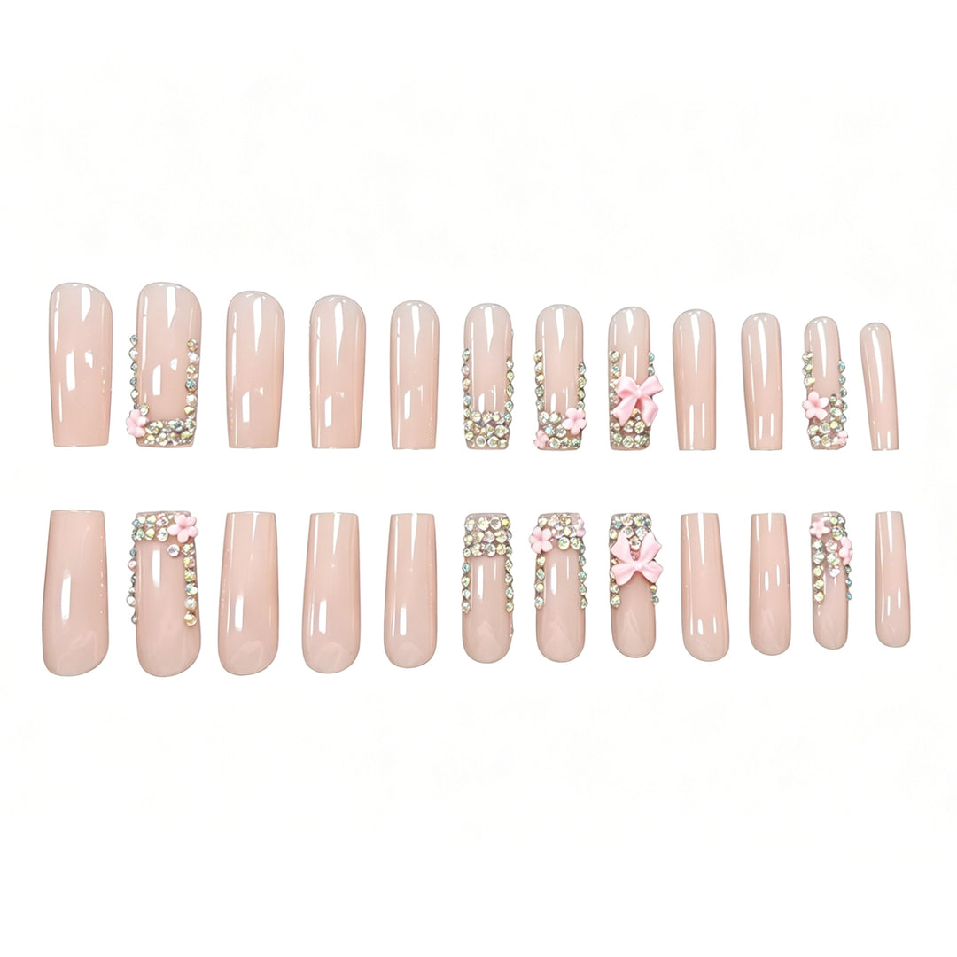 Glamorous 3D Floral Acrylic Nail Art Enhancements Kalsten