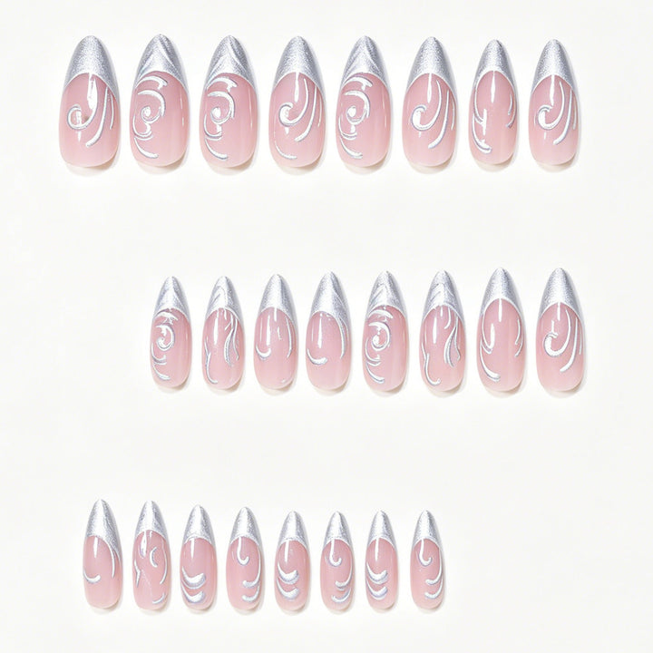 Elaborate Sculpted Press-On Nail Art Kalsten