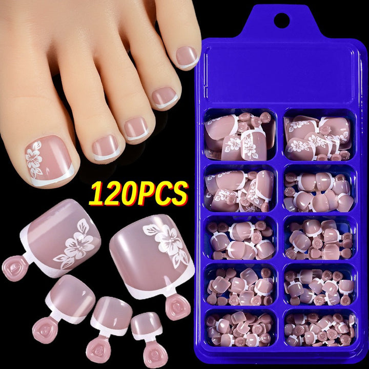 Floral Articulate Press-On Toenail Set Kalsten