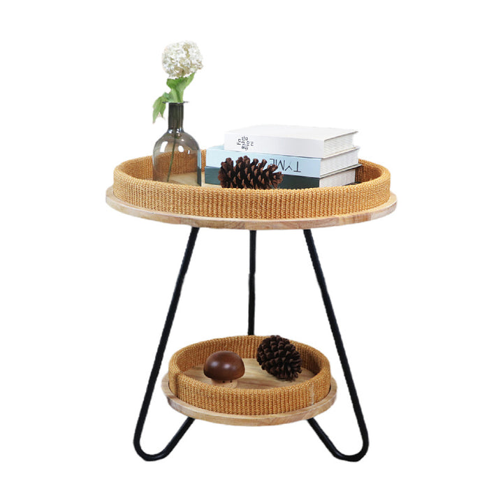 Decorative Round Woven Coffee Table Kalsten