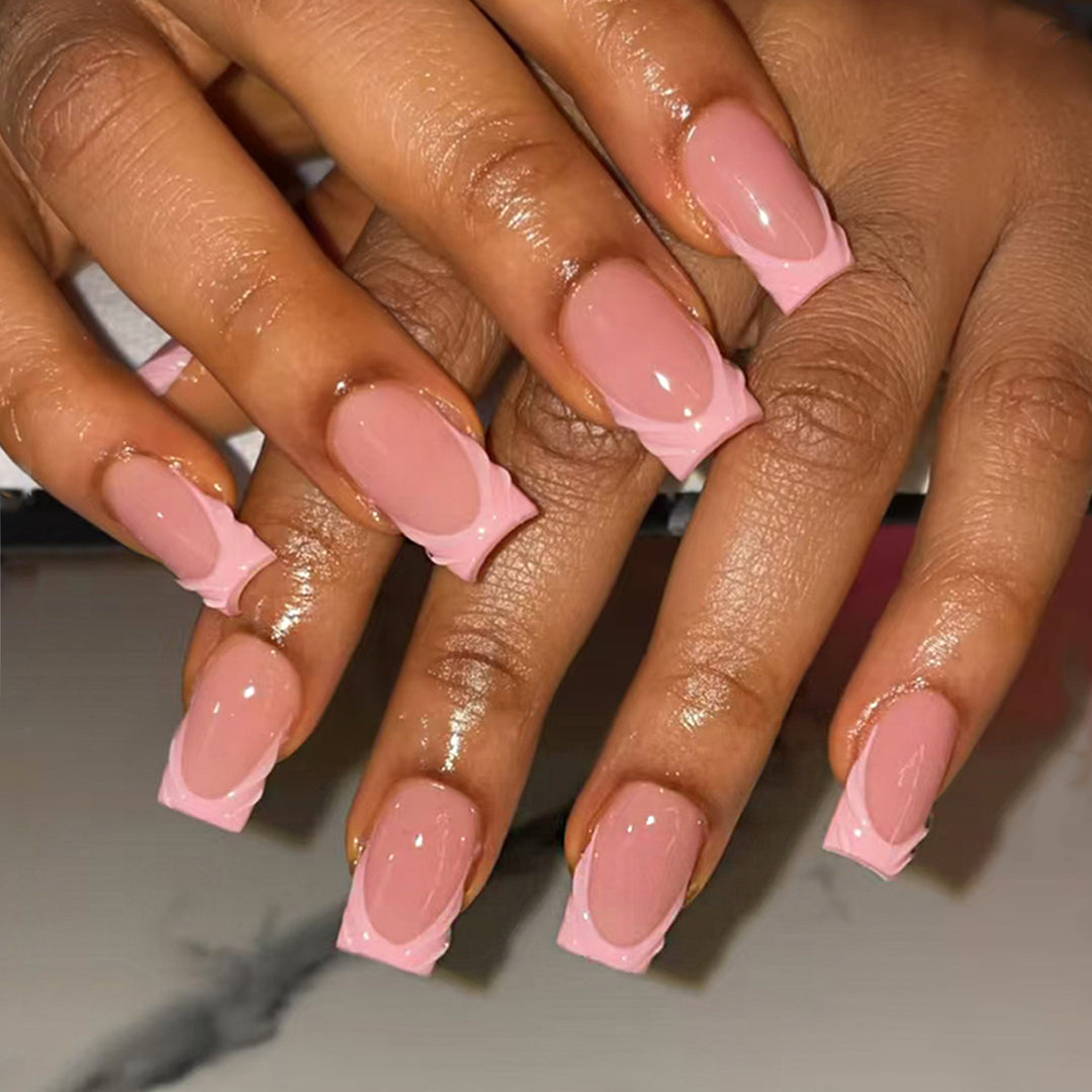 Artificial nails with elegant tip accents Kalsten