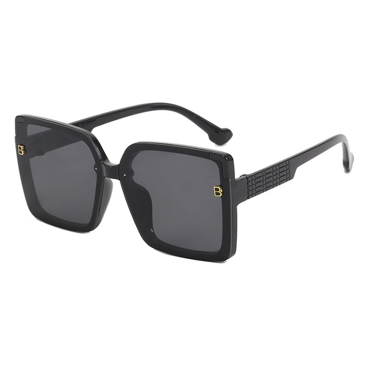 Women's fashionable square sunglasses with textured temple design Kalsten