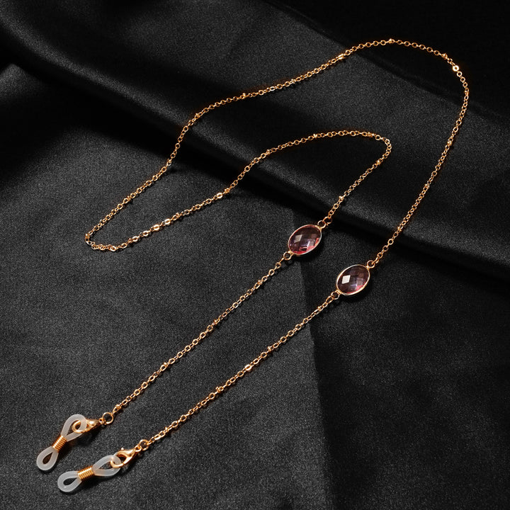 Chic Gemstone-Accented Eyewear Chain Kalsten