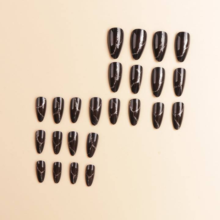 Artistic Pointed Press-On Nail Designs Kalsten