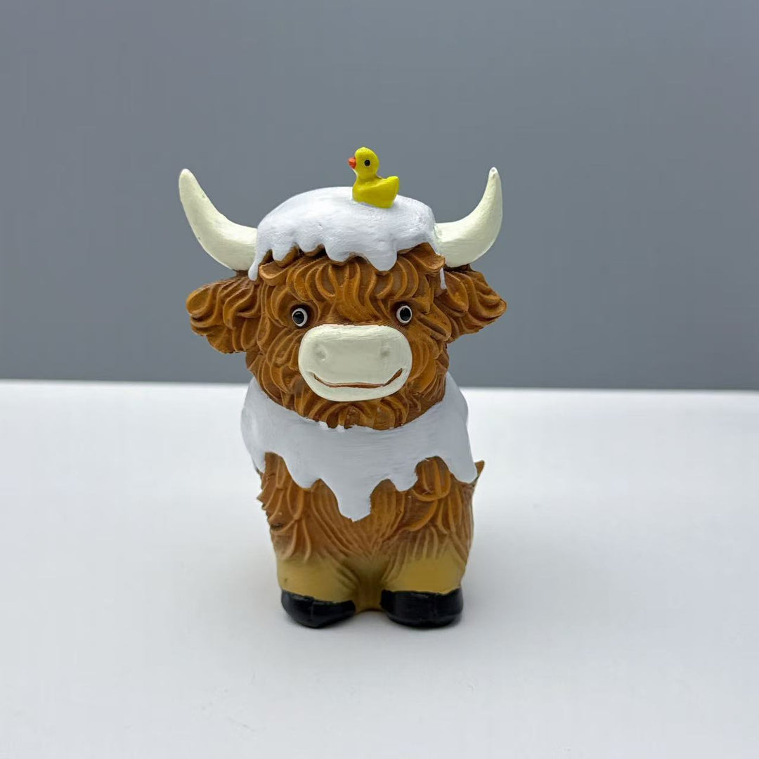 Funny Highland Cattle Figurine Kalsten