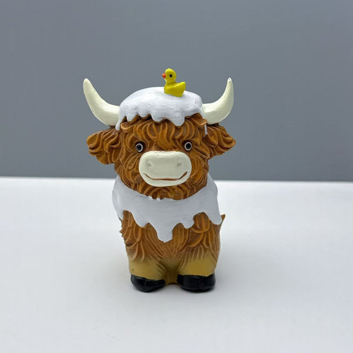 Funny Highland Cattle Figurine Kalsten