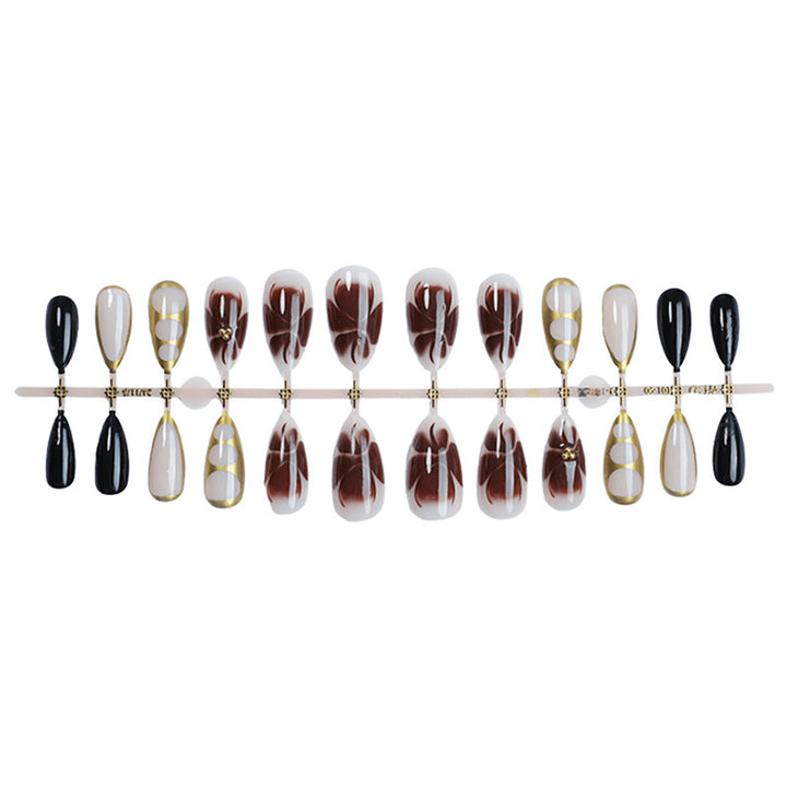 Art nail set with creative geometric accents Kalsten