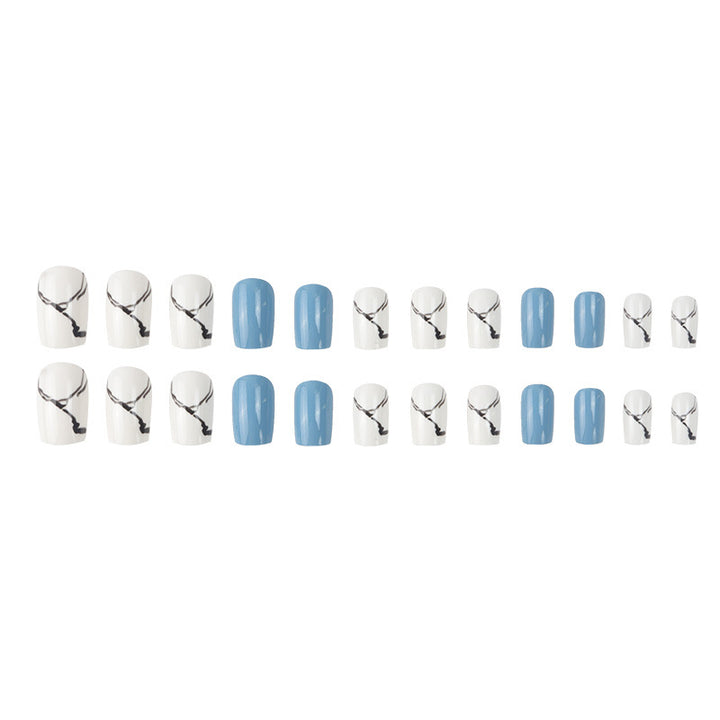 Marble-Inspired Press-On Nail Set Kalsten
