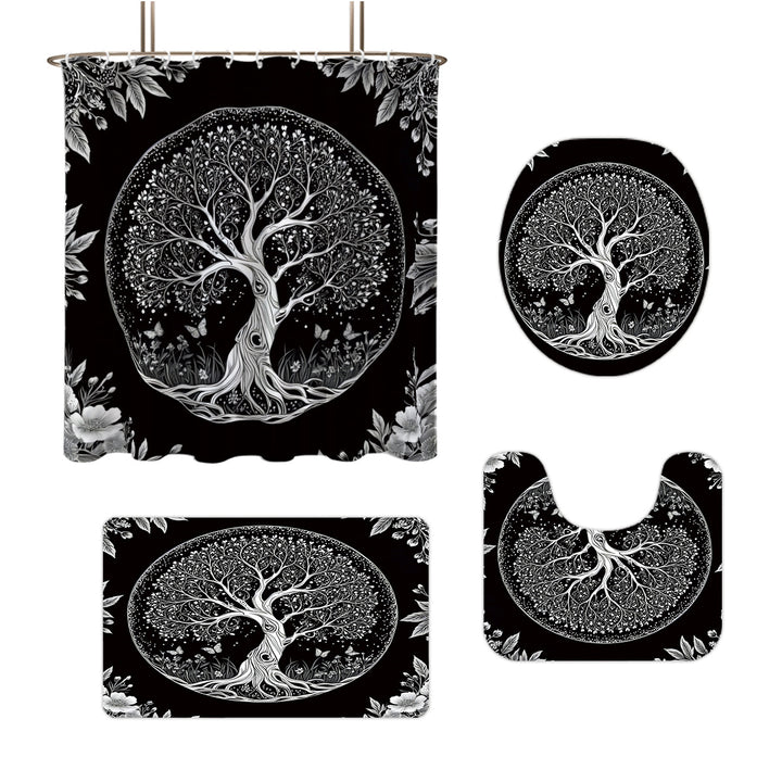 Artistic Tree Design Bathroom Set Kalsten