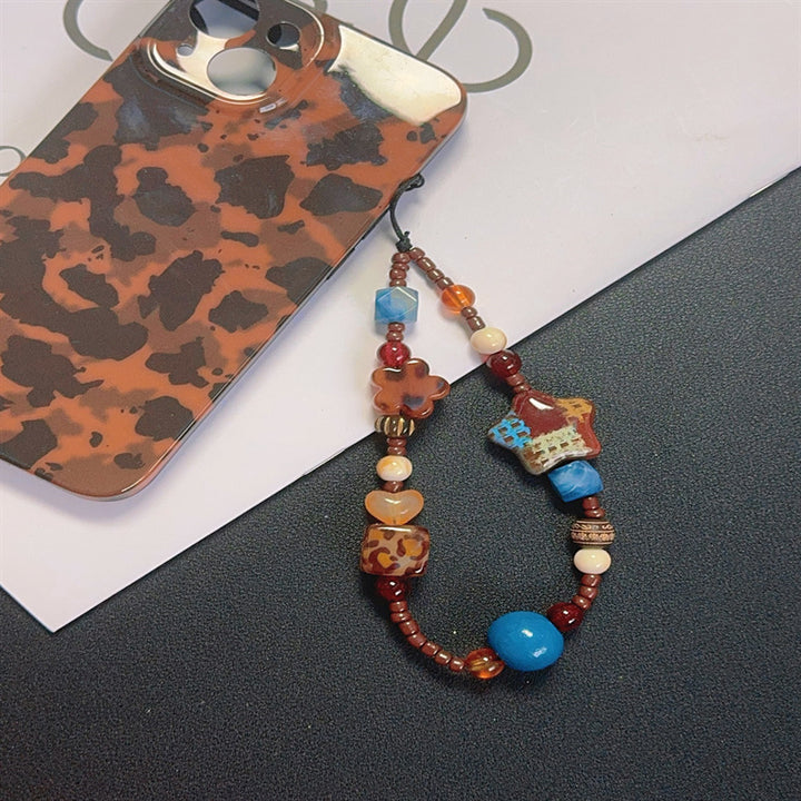 Decorative Beaded Charm Keychain Kalsten