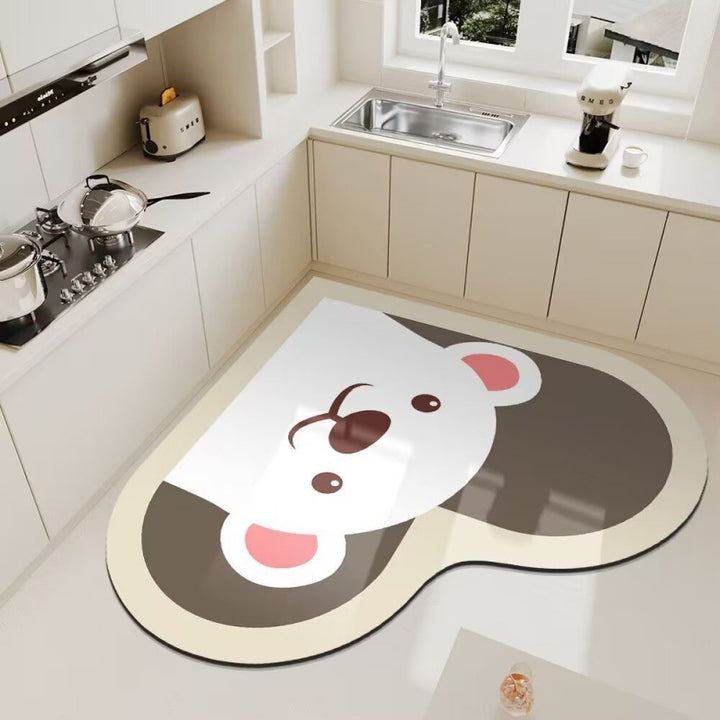 Cute Panda Themed Kitchen Floor Mat Kalsten