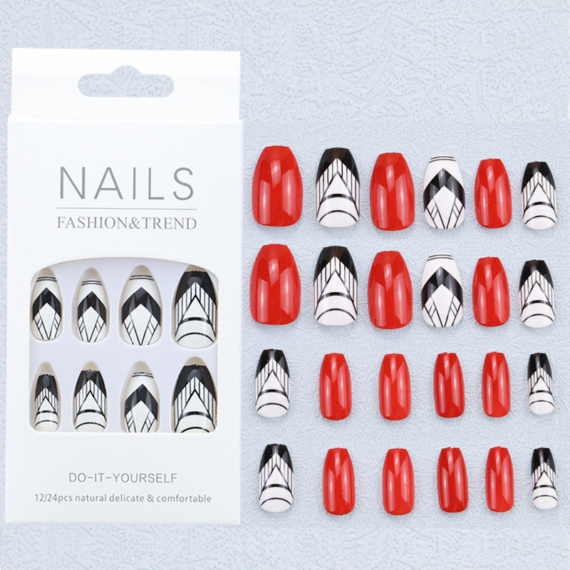 Artistic Graphic Press-On Nail Set Kalsten