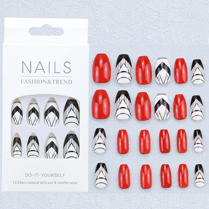 Artistic Graphic Press-On Nail Set Kalsten