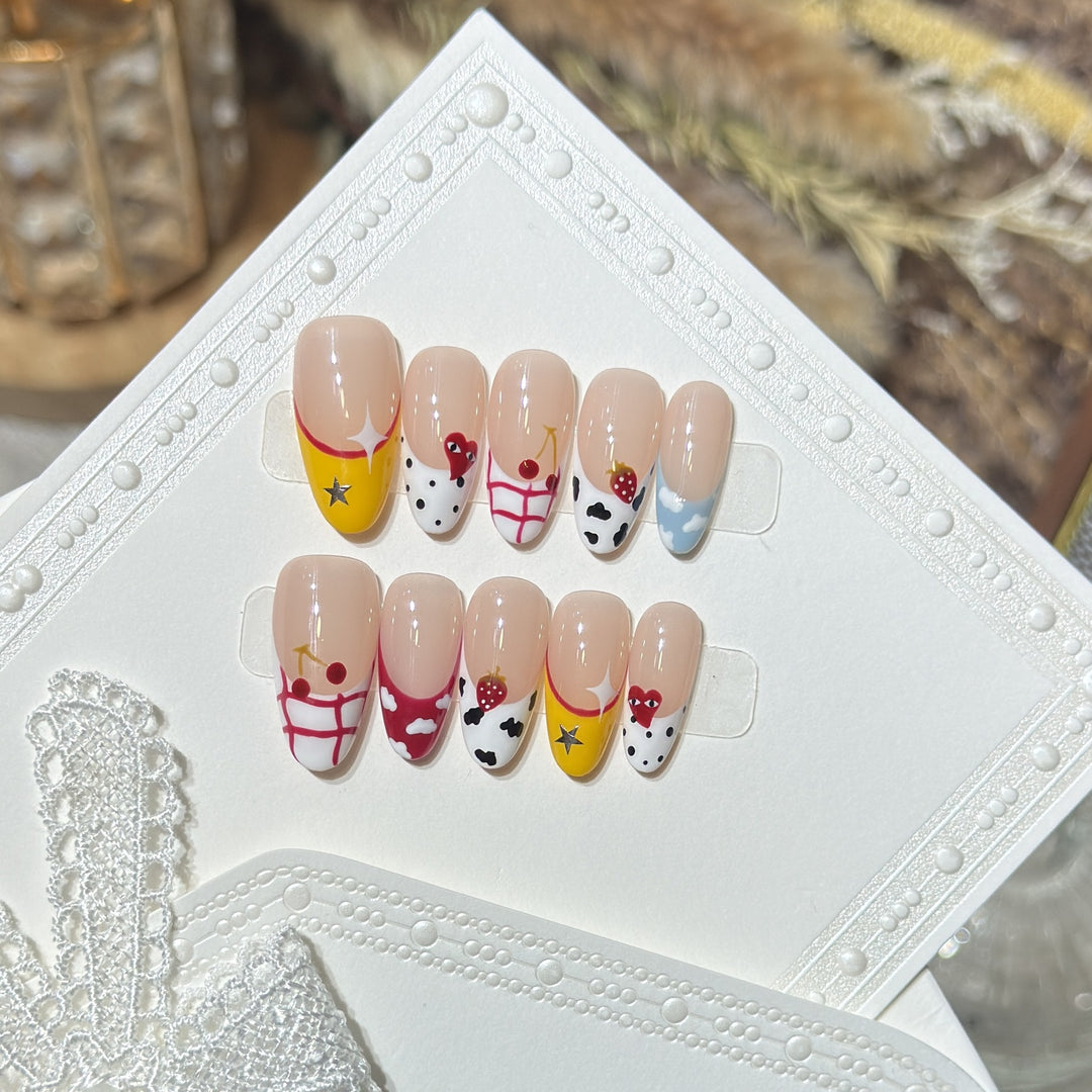 Creative Fruit-Themed Press-On Nail Set Kalsten