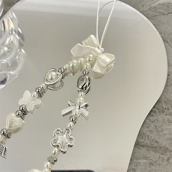 Heart and Butterfly Charm Beaded Bracelet Kalsten