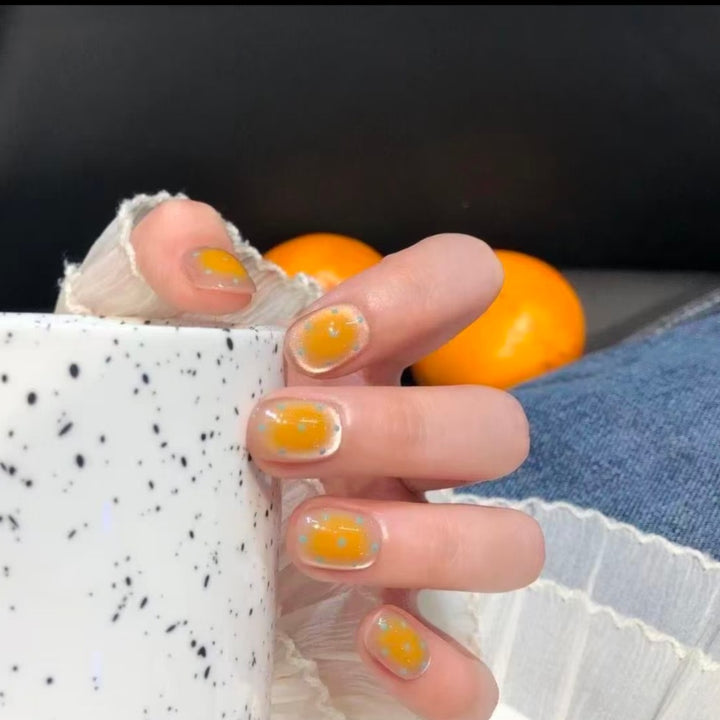 Artistic Fruit-Themed Press-On Nail Set Kalsten