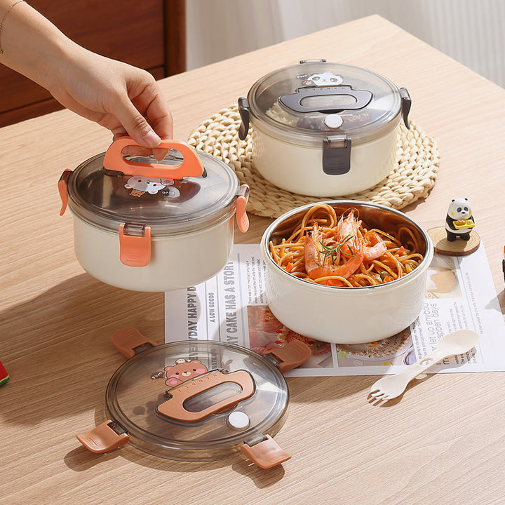 Playful Panda-Themed Food Storage Bowl