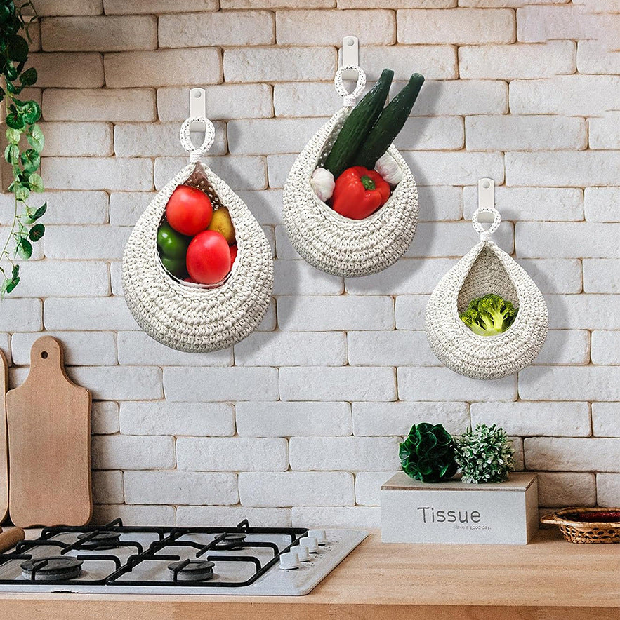 Handcrafted Crochet Hanging Storage Basket