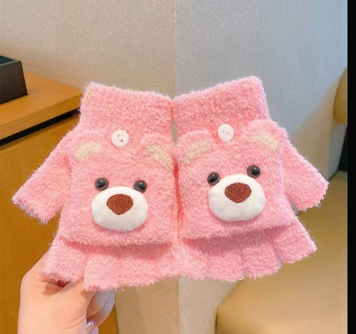 Cute Animal-Themed Fingerless Gloves Kalsten 1790553461