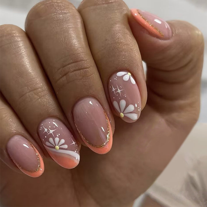 Elegant Floral Design Nail Art Kalsten
