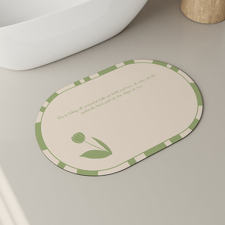 Decorative Absorbent Bath Mat Kalsten