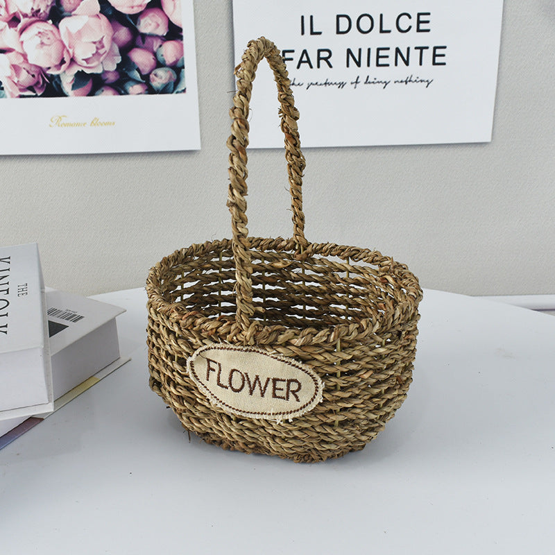 Handwoven Decorative Flower Basket Kalsten