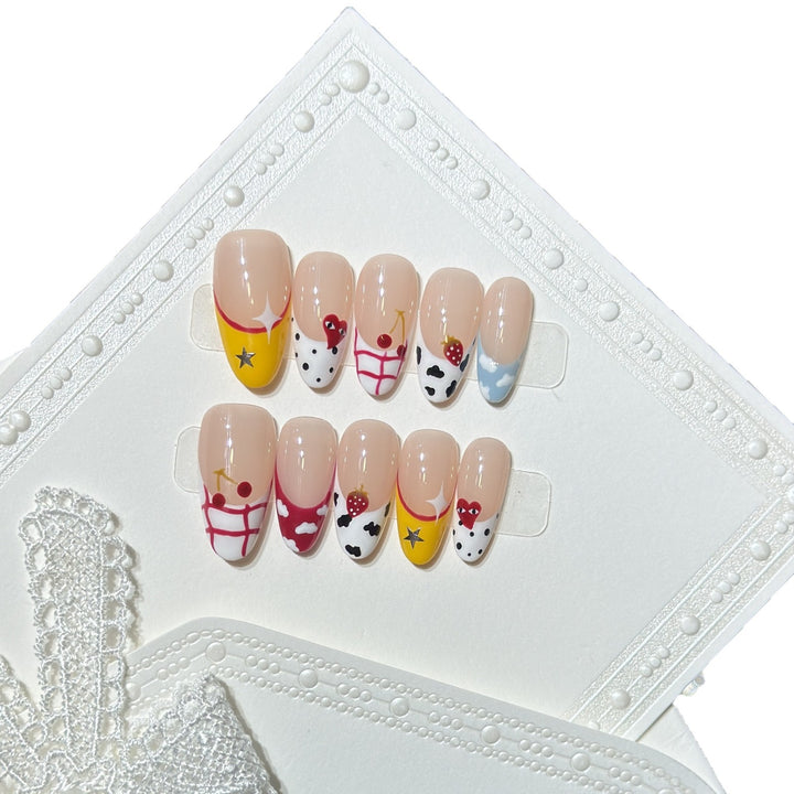 Creative Fruit-Themed Press-On Nail Set Kalsten