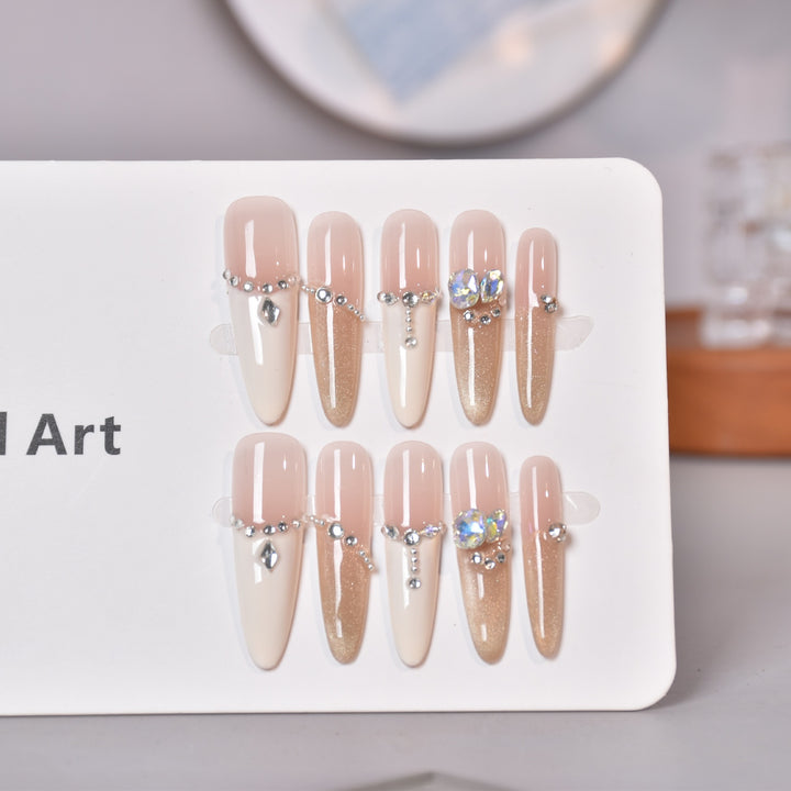 Elegant Decorative Press-On Nail Set Kalsten