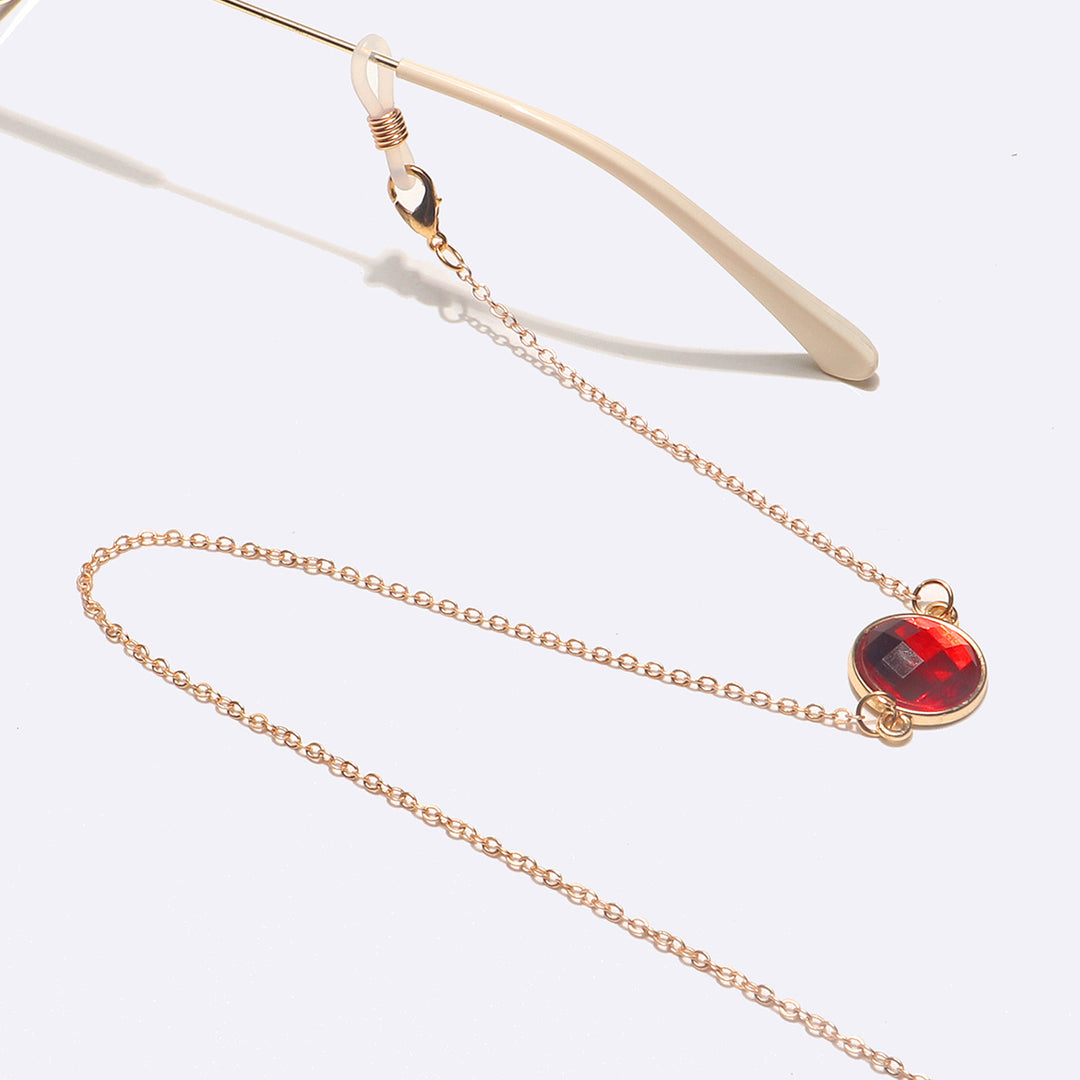 Elegant Gemstone Eyewear Chain Kalsten
