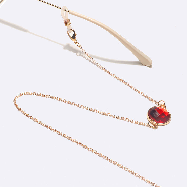 Elegant Gemstone Eyewear Chain Kalsten